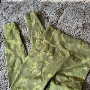 Gymshark Green Camouflage Leggings